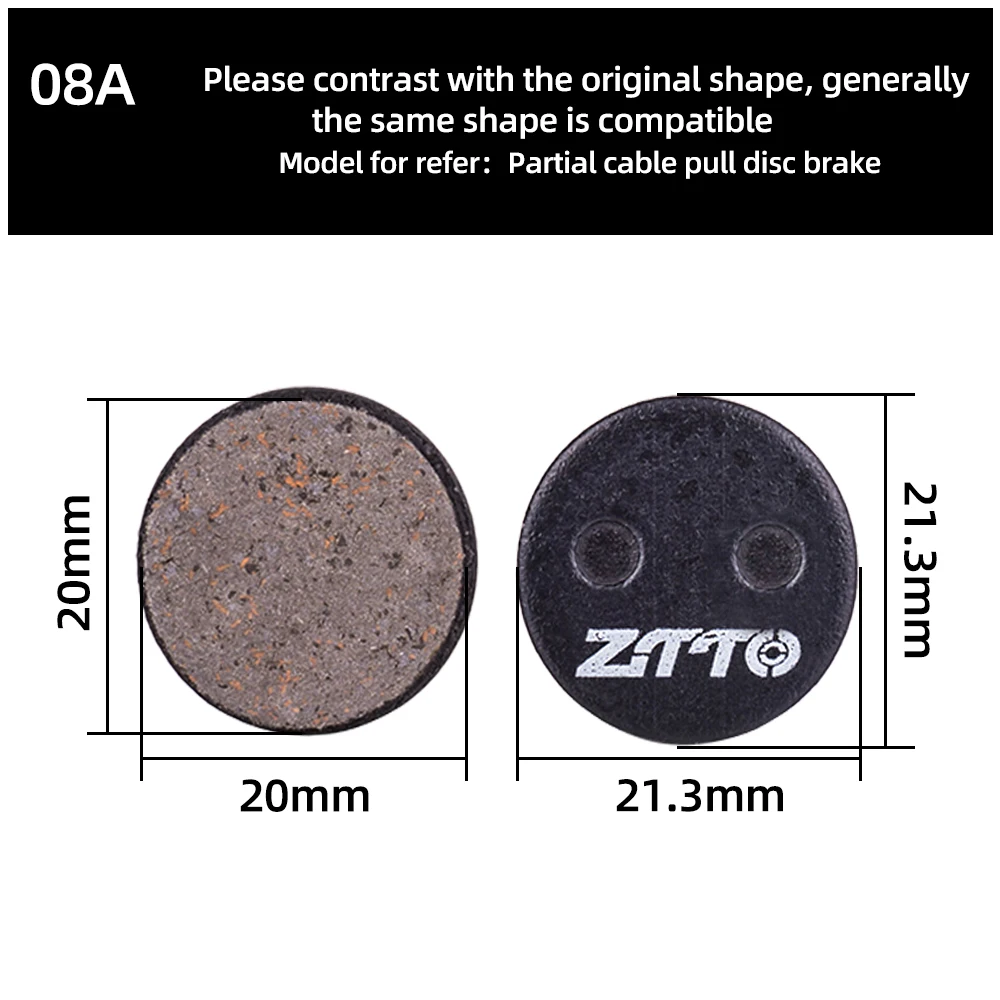 ZTTO 4Pairs MTB Semi Metal Quiet Ceramic Brake Pads Universal For M8020 Rival M6100 Apex mt200 Guide Code Force  Disc Brake