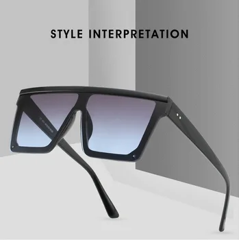 

2020 New Flat top square sunglasses women luxury brand sunglasses men fashion glasses gafas de sol hombre lentes de sol mujer