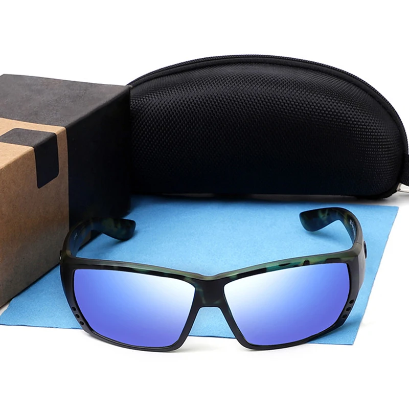 Best Polarized Sunglasses Men Tuna Alley Brand Driving Fishing Sun glasses Square Glasses For Men UV400 Mirror Summer Shades Eyewear