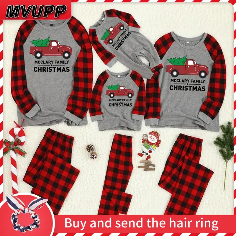 Runabout/рождественские пижамы Одинаковая одежда Семейные рождественские для папы