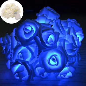 

Rose Flower 2M/6.56ft 20LED String Lights for Wedding Christmas Valentine's Day