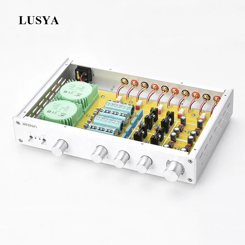 Lusya Class A Tone Adjustment Preamp 4 Way Lossless Source Signal Selection Switching Output With Treble Medium Bass T1161 | Электроника