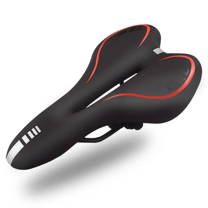 

Bike Saddle Silicone Cushion Pu Leather Surface Silica Filled Gel Bicycle Saddle Universal Cycling Saddle Accessories XA66-1Q