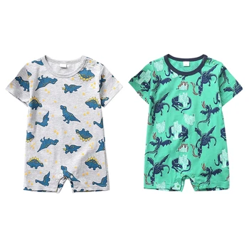

Baby Rompers Summer New Style Short Sleeved Boys Girls Bodysuit Cotton Newborn Body Suit Baby Pajama Rompers