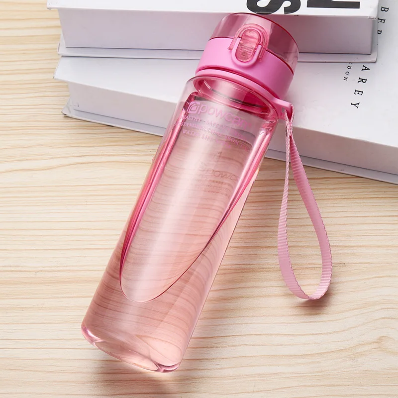 Бутылка для воды 400 мл 560 мл пластиковая посуда для напитков My Bottle Спортивная герметичная печать Тыква альпинистские бутылки для воды для занятий спортом бутылка для воды - Цвет: tm pink