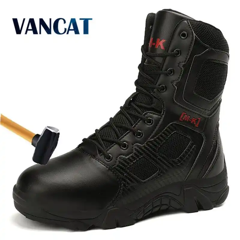tactical steel toe work boots