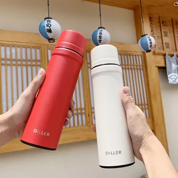 

Advanced Bell Enjoy Time Insulated Cup Simple Solid Color Business Tumbler Frosted Are Office Couples Glass