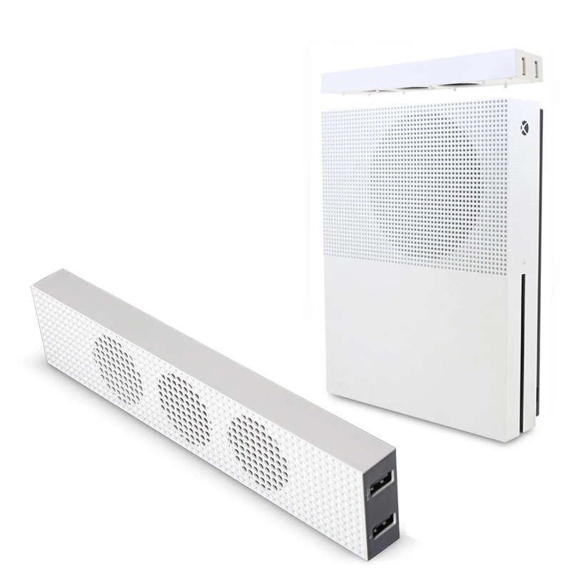 For Xbox One S Cooling Fan With 2 Usb Ports Hub And 3 H/l Speed