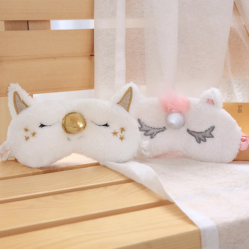 

Sleep Eye Patch Women's Mitigate Eyestrain Sedative Sleep Aids Children Shading Breathable Funny Cute Unicorn Care Eye Patch