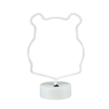 

2021 Creative Cute Base Light Neon Light Holiday Light Two-Color Bear Led Night Light Family Holiday Wedding Party Decoration