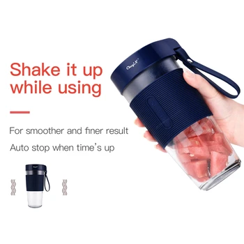 

300ML USB Blender Electric Juicer Fruit Vegetable Juicing Cup Stainless Steel Blades Blender Mixer Food Processor Kitchen Tool
