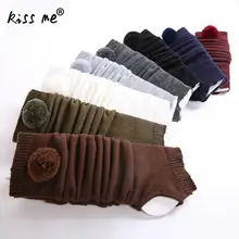 Solid Loose Women Yoga Socks Open Toed Breathable Sport Cute Wool Yoga Pile Of Socks High Long Casual Ballet Socks Female Girl