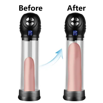 Penis Pump Electric Penis Extender Sex Toys for Men Vacuum Pump Dick Enlargement Trainer Male Masturbator Adults Man Sex Machine 4