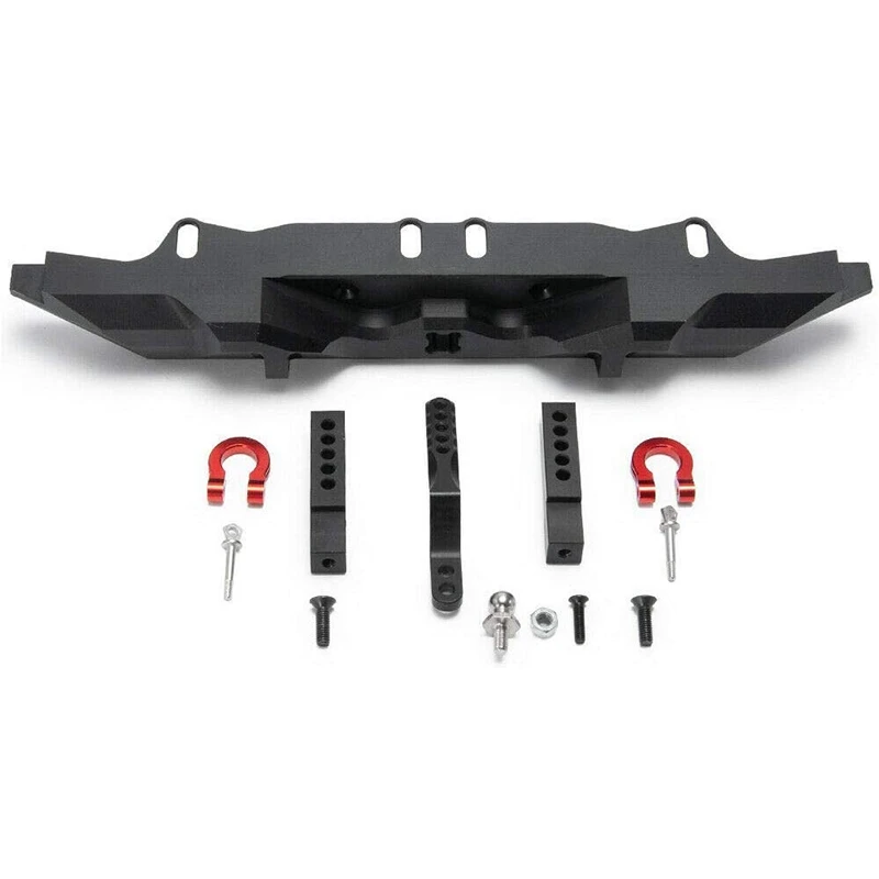 

Rear Bumper with Tow Trailer Drop Hitch for 1/10 RC Crawler Traxxas TRX-4 SCX10 II 90046