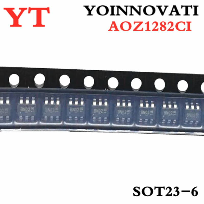50 шт./лот AOZ1282CI AOZ1282 BN 1282 1.2A SOT23-6 IC | Электронные компоненты и принадлежности