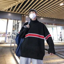 Winter Thick High Collar Sweater Men Warm Fashion Casual Knit Sweaters Man Sweter Clothes Loose Long Sleeve Pullover Men M-2XL Winter Thick High Collar Sweater Men Warm Fashion Casual Knit Sweaters Man Sweter Clothes Loose Long Sleeve Pullover Men M-2XL