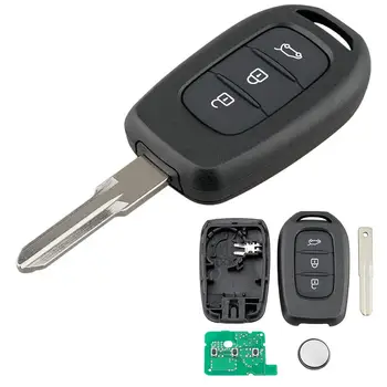 

433MHz 3-button Car Electric Wireless Controller Remote Key Anti-theif accesories for Renault Chip 4A-PCF7961M VAC102 blade nice