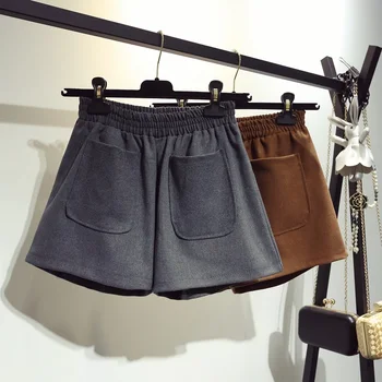 

Shorts Women High Waist Plus Size Fashion Spring Female Loose Elastic Waist Outer Wear Short Feminino