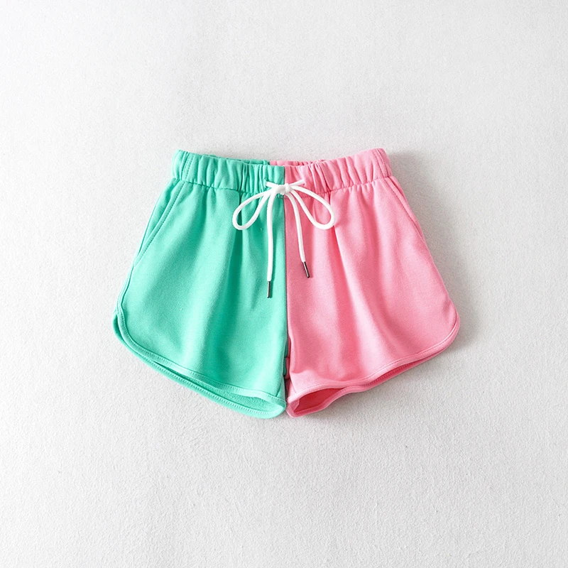 Cotton Women Short Pant Hight Waist Patchwork Women's Shorts Cotton