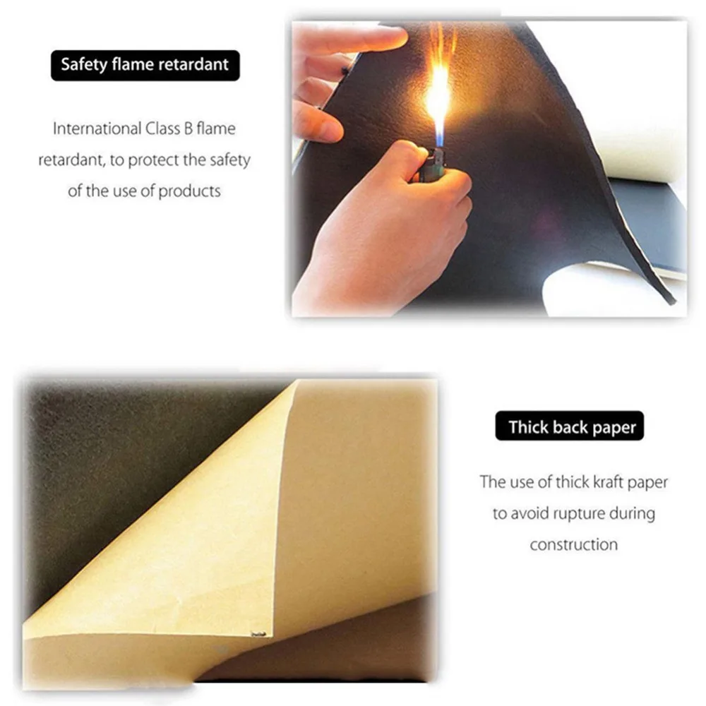 6 мм 9 шт. Самоклеящиеся с закрытыми порами пены автомобиля звукоизоляция материала 50 см X 30 см