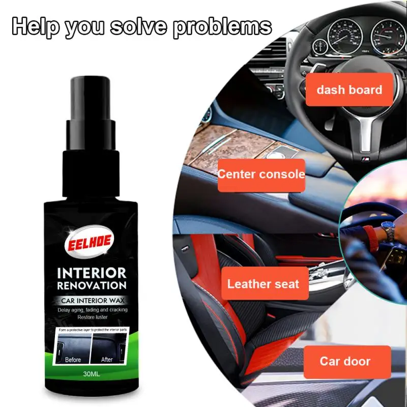 

Car Interior leather Plastic Parts Retreading Agent Plastic Renewed Restore Auto Refurbishing Spray Maintenance Supplies Tool