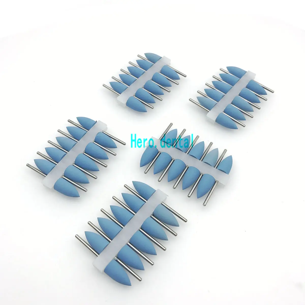 Стоматологическая силиконовая резина Полировальные Алмазные полировальные боры 2,35 мм хвостовик синий