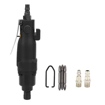 

Pneumatic Screwdriver 8H Straight Handle Japanese-Type Quick Connector + 3PCs Screwdriver Bit