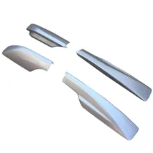 Серебряный Автомобильный багажник на крышу крышка 4 шт./компл. конец рельса оболочки 2006-2012 универсальный практичный, высококачественный