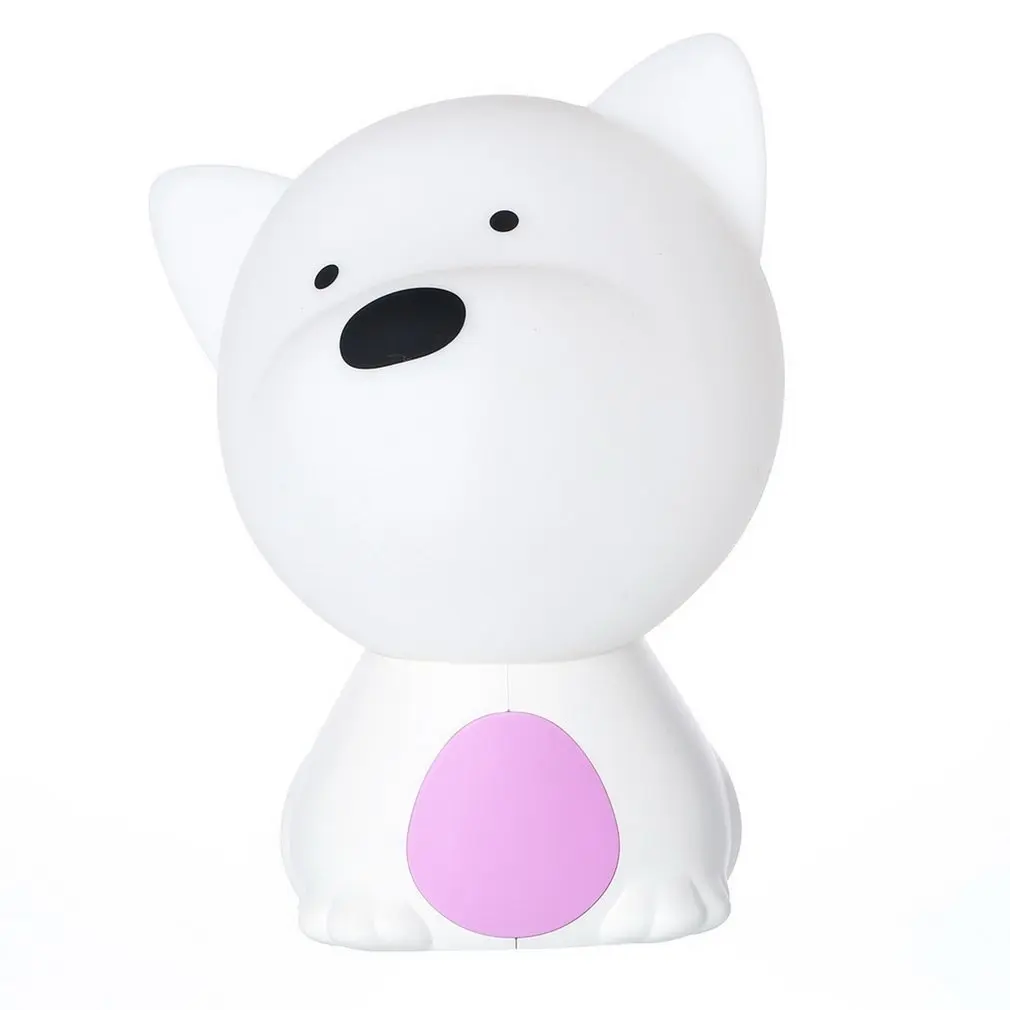

Silicone Pat Light Sensor Carton Children Colorful Night Light Patting Lamp Kid Bedside Mood Atmosphere Nursery Lamp