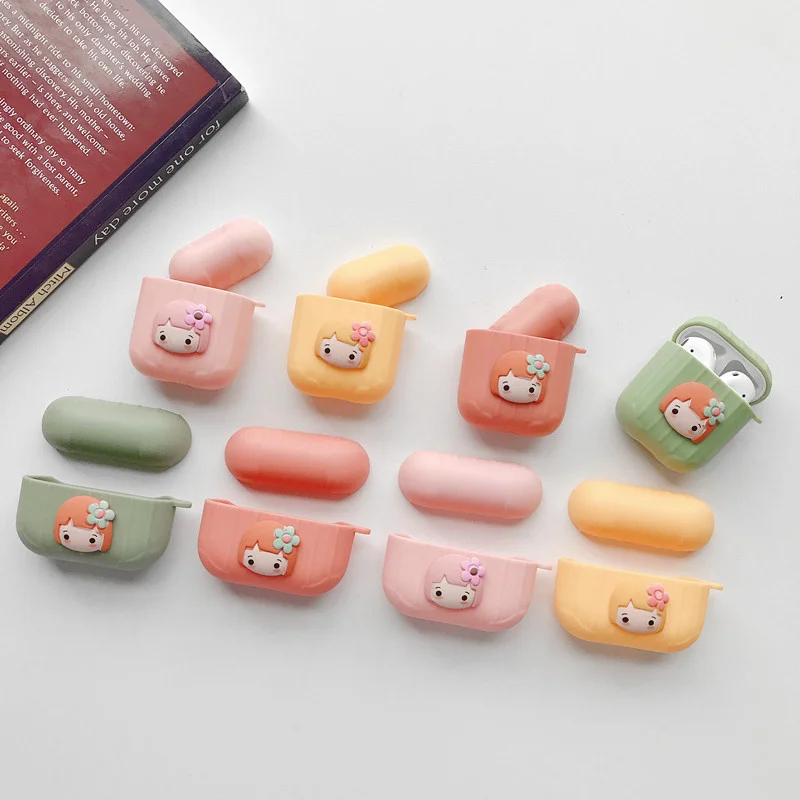 

Cartoon Cute box Wireless Bluetooth Headset case for Apple Airpods 1 and 2 pro Earphone Cover For Airpods Protective Cases
