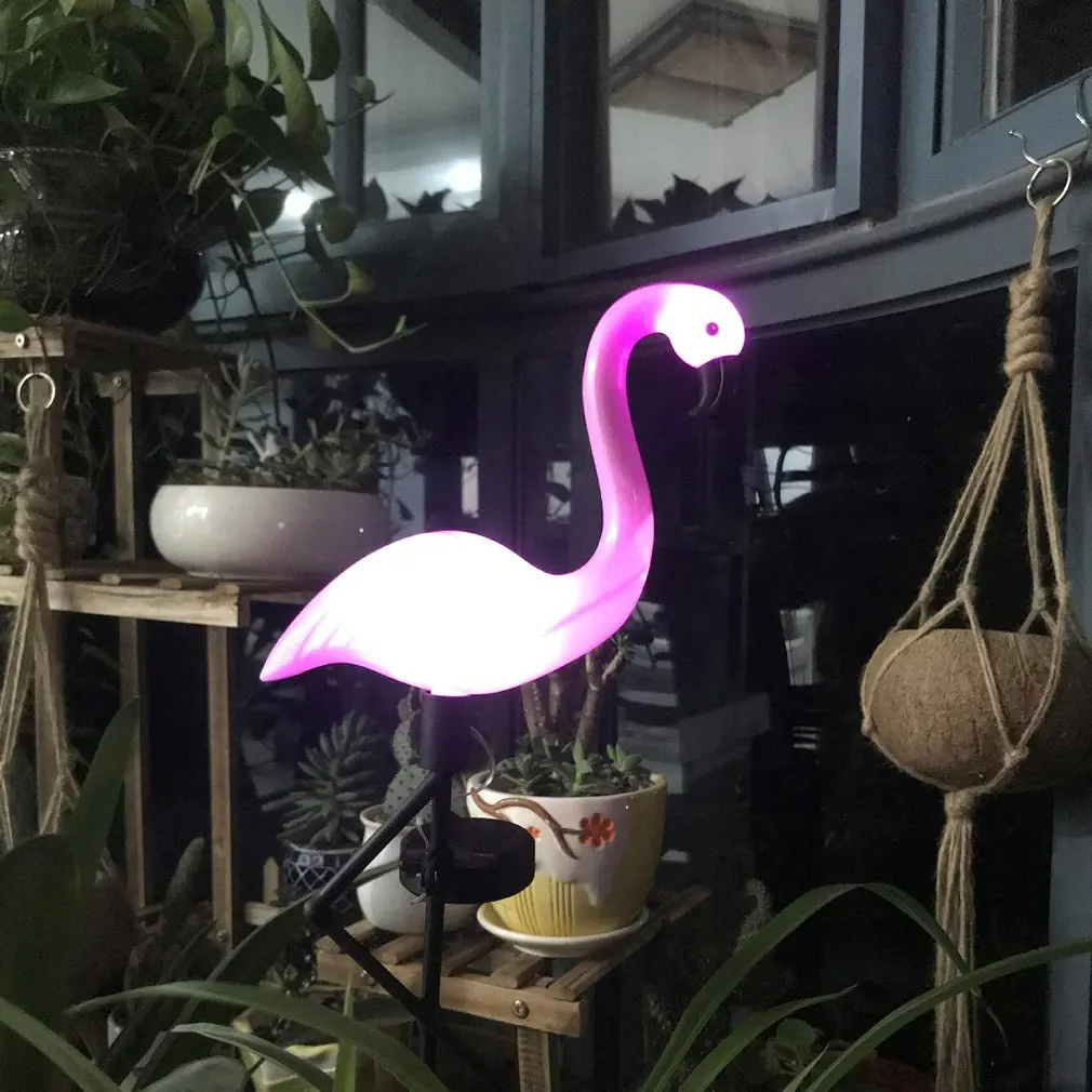 

Led Flamingo Waterproof Solar Lawn Light Outdoor Garden Decoration Light Garden Floor With Landscape Lights