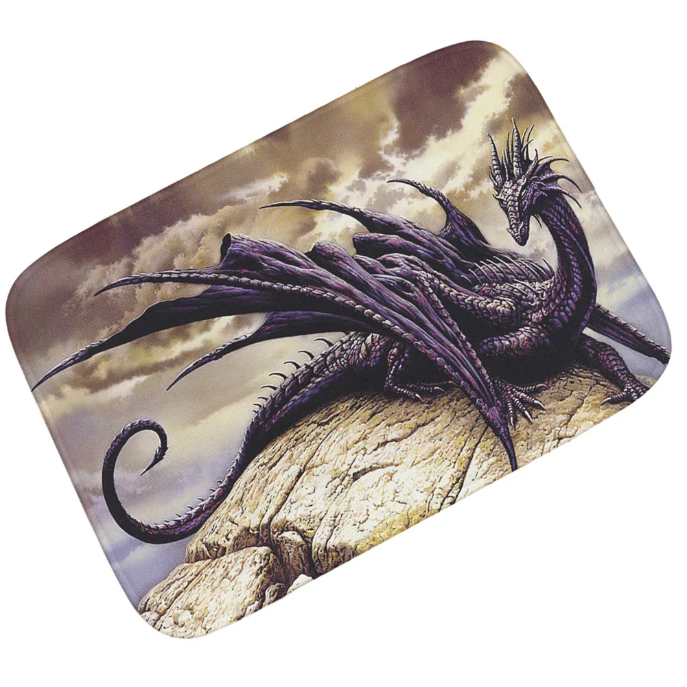 Zeegle Doormat Floor Mat Absorbent Anti-slip Home Entrance Mat Flannel Soft Living Room Carpet Bathroom Doormat Bedroom Foot Rug - Цвет: ZKL