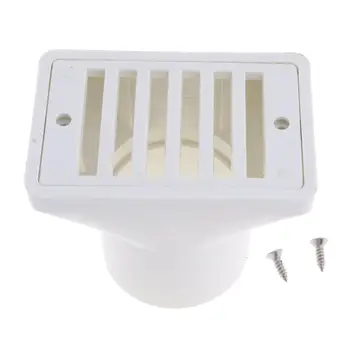 

Universal Pool Drainer SP-1019 2.0 Inch Spill Pool Drain Replacement Part - Square Floor Drain Universal Swimming Pool Accessory