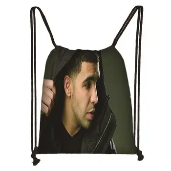 

Custom Drake Drawstring Bag Cute Daypack Kids Satchel Casual Backpack Teenager Storage Bag Women Men 32x38cm*200607-09