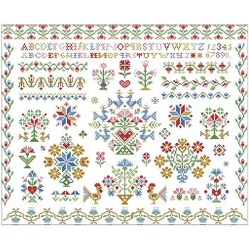 

Flower and Bird Park patterns Counted Cross Stitch 11CT 14CT 18CT ivory white Cross Stitch Kits Embroidery Needlework Sets