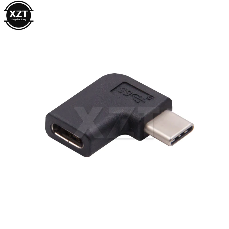Premium Right Angle USB-C 3.1 Male to Female Adapter