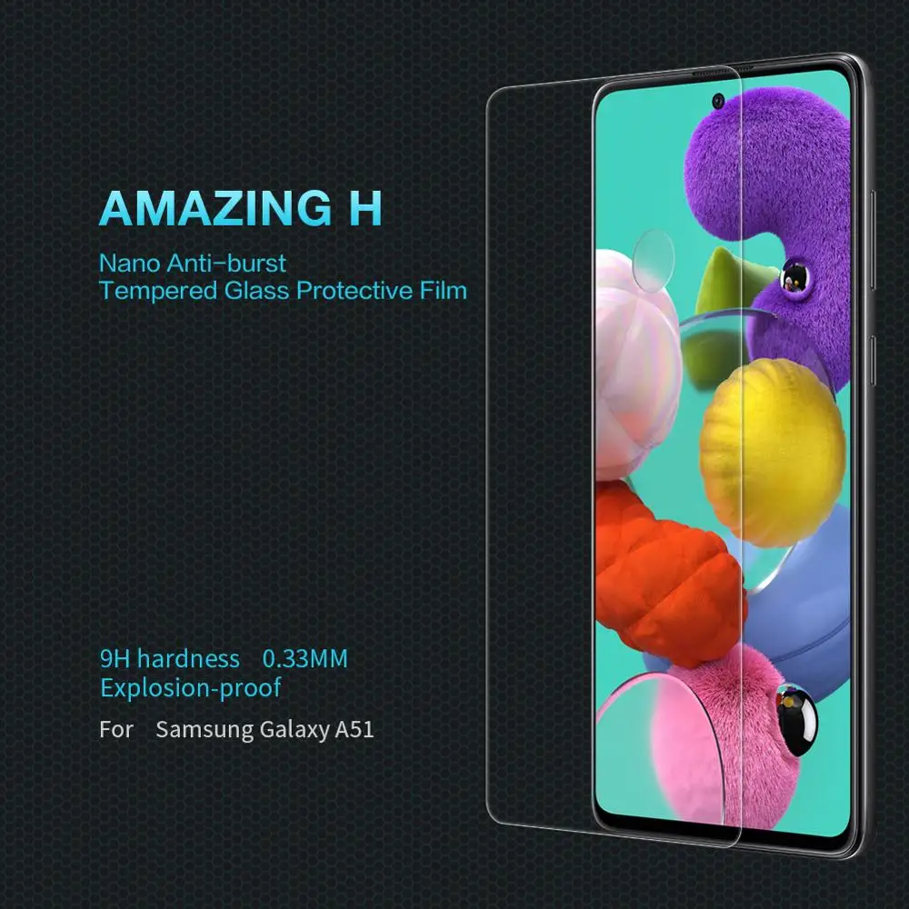 Закаленное стекло Nillkin Amazing H для Samsung Galaxy A51 суперпрозрачное защиты
