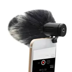 MIC-06 микрофон 3,5 мм конденсаторный телефон видео камера интервью микрофон Микрофон для карты памяти