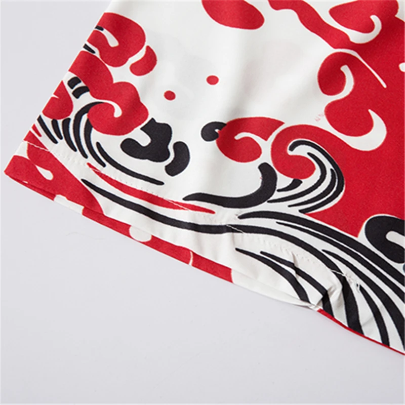 Bebovizi Harajuku Kimono Men Japanese Thin Kimono Streetwear Traditional Cardigan Samurai Yukata Demon Haori Obi