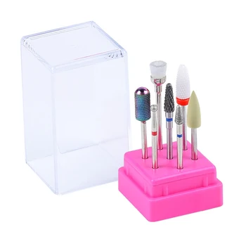 

7pcs Nail Drill Bit Set Professional Bits Tools with Storage Case Holder