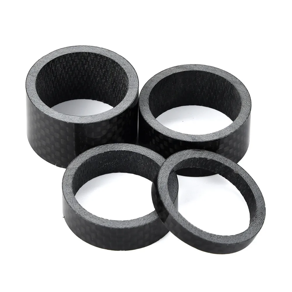 Bicycle New 1/8inch Carbon Fiber Bike MTB Headset Stem 5/10/15/20MM Washer Spacer Set Kit Accessories Dropshipping Z0903 hot