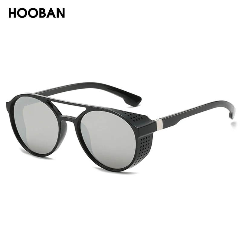 Classic Steampunk Sunglasses Men Fashion Round Glasses For Male Vintage Brand Designer Eyeglasses Shades Outdoor UV400