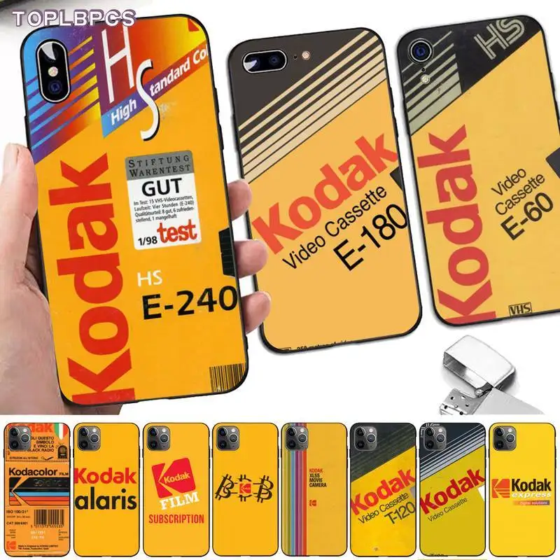 TOPLBPCS Japanese brand film Fashion Soft Kodak Black Cell Phone Case for iPhone 8 7 6 6S Plus X 5 5S SE 2020 XR 11 pro XS MAX