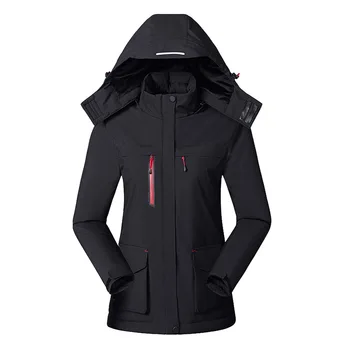 

Long Sleeves Hooded Reflective Fishing Usb Infrared Windproof Women Heated Winter Jacket Solid Keep Warm Outdoor Sports Thermal