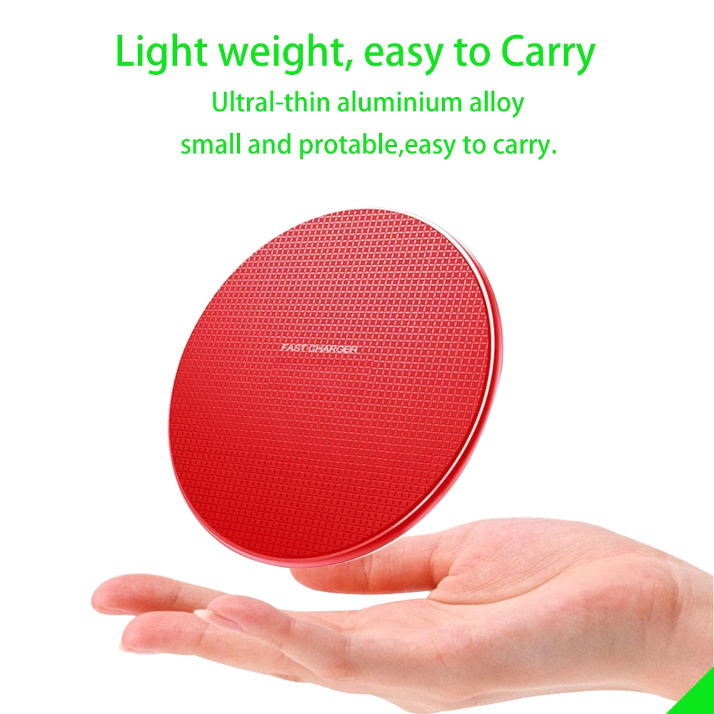 10W Fast Wireless Charger For Samsung Galaxy S10 S9/S9+ S8 Note 9 USB Charging Pad for iPhone 11 Pro XS Max XR X 8 Plus