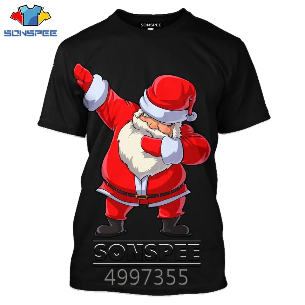 SONSPEE в стиле хип-хоп, Санта-Клаус, Kawaii, коллекция года, семейная Рождественская Толстовка с капюшоном для взрослых и детей, Harajuku, Мужская футболка куртка с 3D-принтом Забавный новогодний костюм