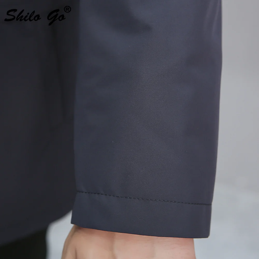 Меховые парки Smart casual, воротник из натурального меха норки, Толстая теплая норковая меховая подкладка, длинное пальто с капюшоном, Мужская зимняя верхняя одежда темно-синего цвета размера плюс