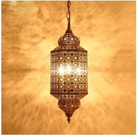 

Hollow carved lamp handmade craft lamp restaurant hotel chandelier retro atmosphere court study lamp led lighting fixture lamps