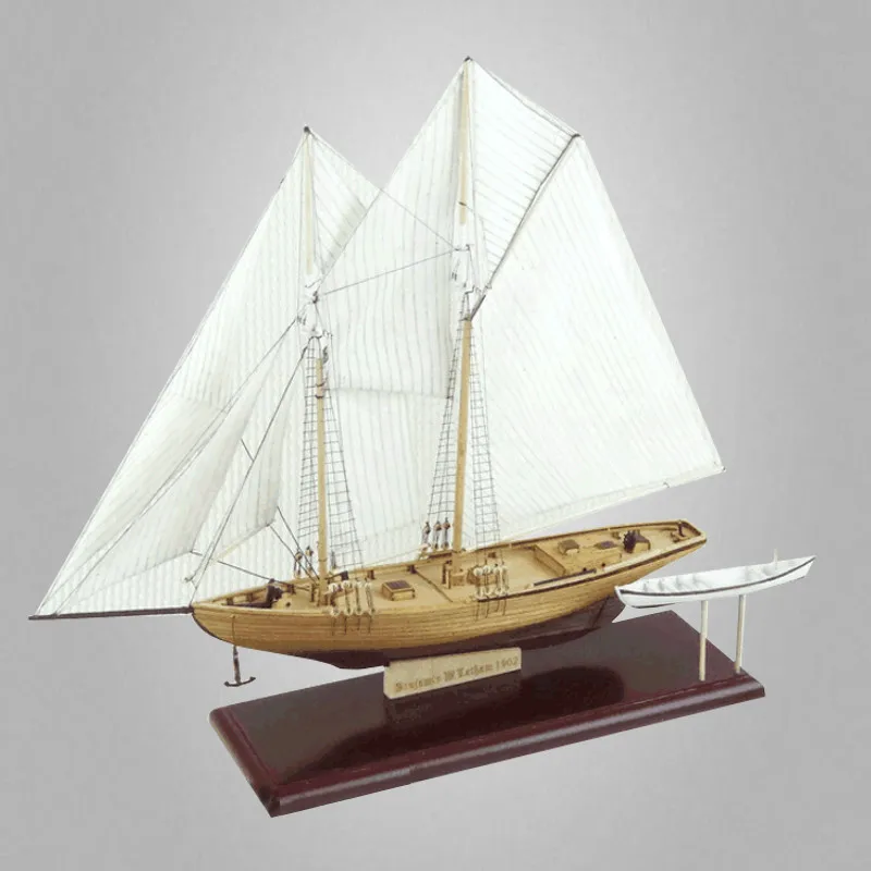 1: 81 масштаб Классическая парусная лодка модель Бенджамин W. Latham 1902 DIY Sailboat деревянная модель корабля строительные комплекты для детей
