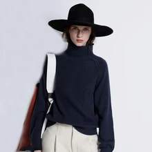 Autumn Winter Women Turtleneck Plain Color Elegant Pullovers Ladies Full Sleeve Comfy Knitted Sweater Fashion 2020 Pull De Noel Autumn Winter Women Turtleneck Plain Color Elegant Pullovers Ladies Full Sleeve Comfy Knitted Sweater Fashion 2020 Pull De Noel